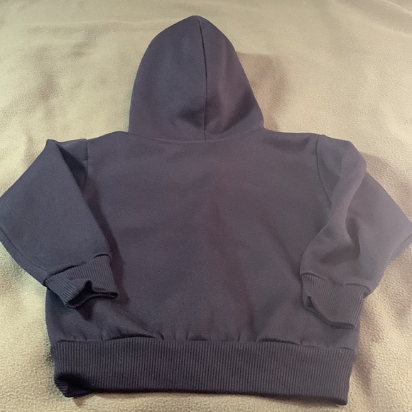 Kids Hill Heavy weight black, long sleeve, hooded sweatshirt.  Zipper.  Size S - Picture 5 of 5